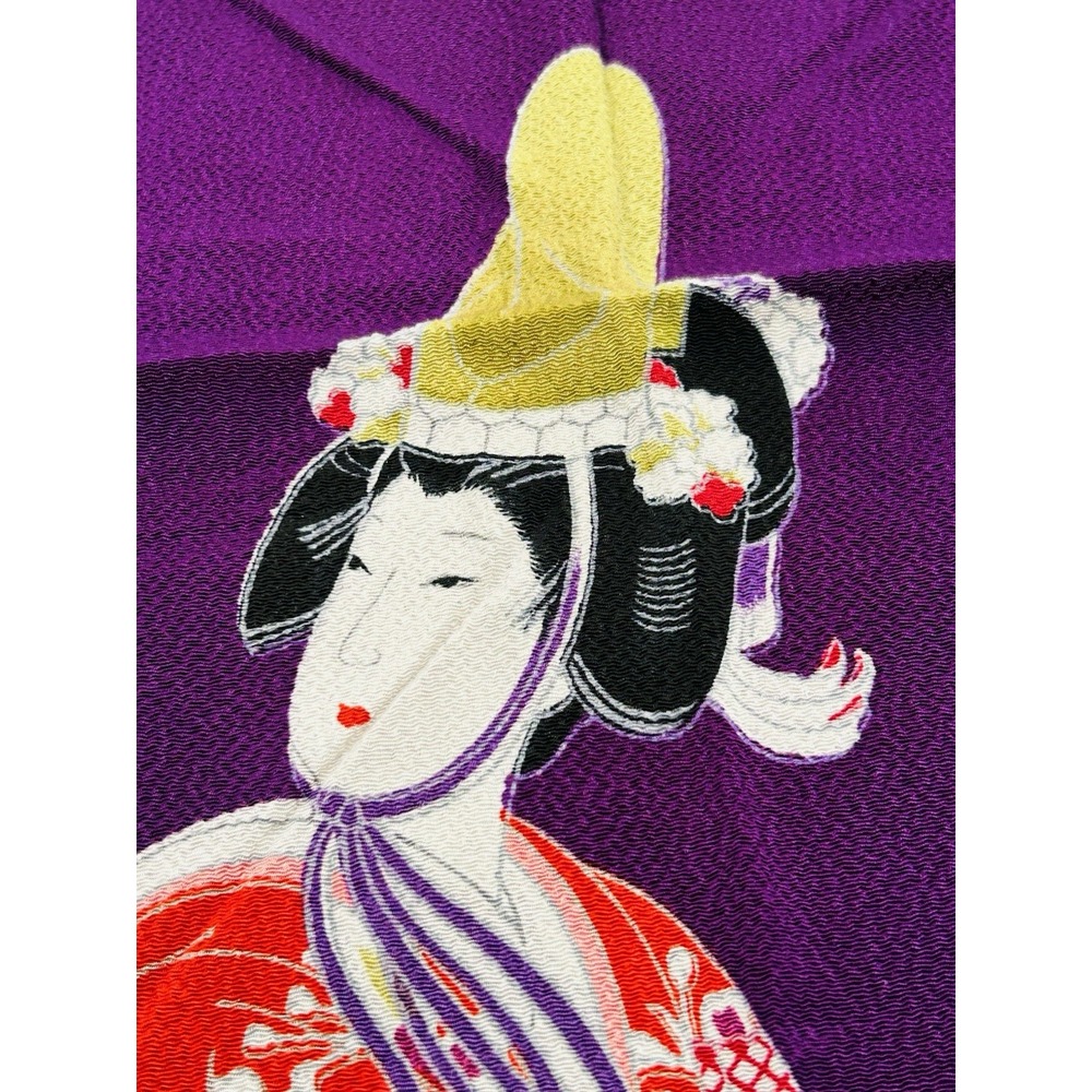 Ichikoshi Chirimen & Furoshiki Fujimiyabi Japanese Scarves Elegant Lot of 3 - Picture 9 of 14